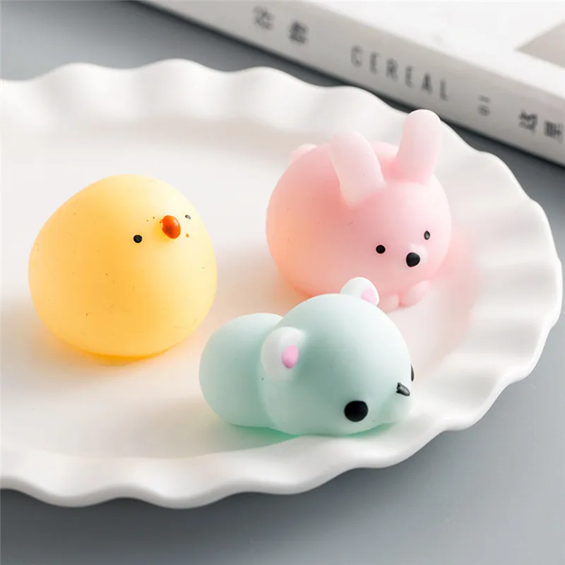 Mini Change Color Squishy Cute Cat Antistress Ball Squeeze Mochi Rising Abreact Soft Sticky Stress Relief Funny Gift Toy | Игрушки и