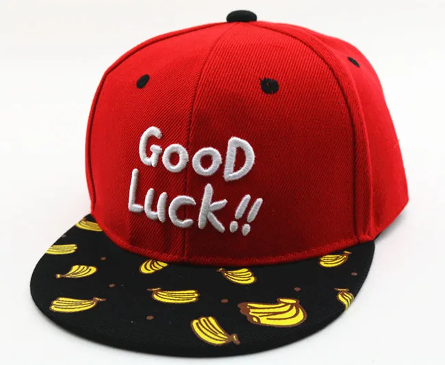 Детские парусиновые бейсболки унисекс с надписью GooD luck Детская уличная Кепка