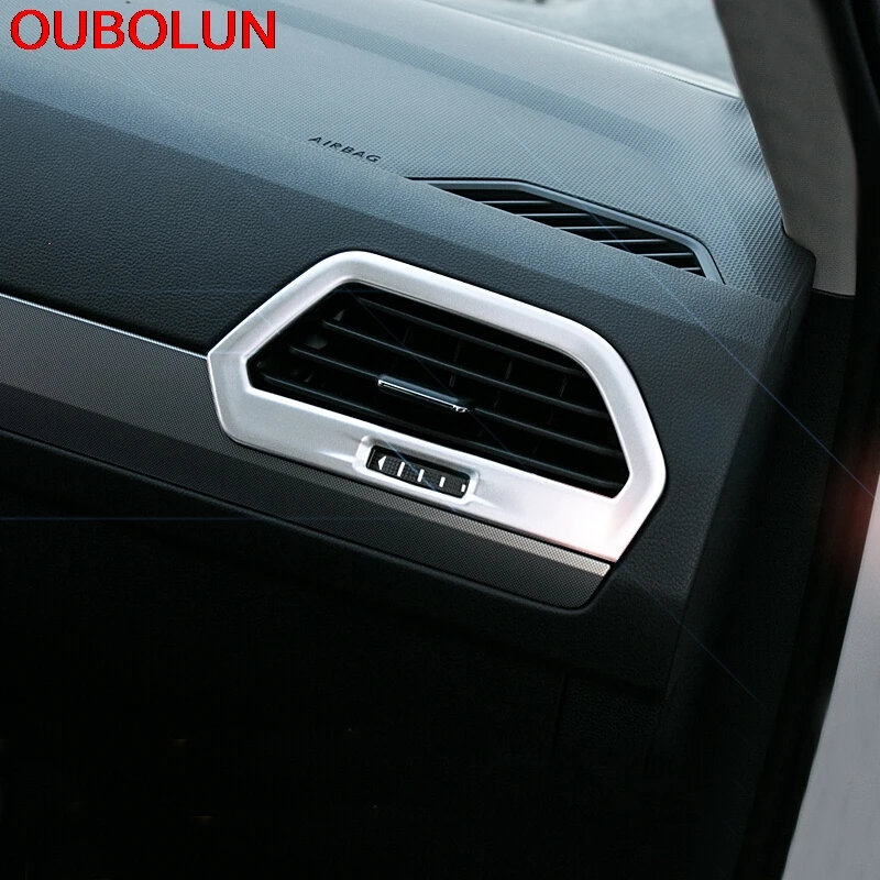 Матовая крышка OUBOLUN из АБС-пластика для Volkswagen VW Tiguan Second GE 2017 2018 внутренняя отделка