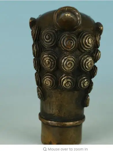 Из бронзы чистая медь старая Цинь мин латунь Азиатский Китайский Старый резной