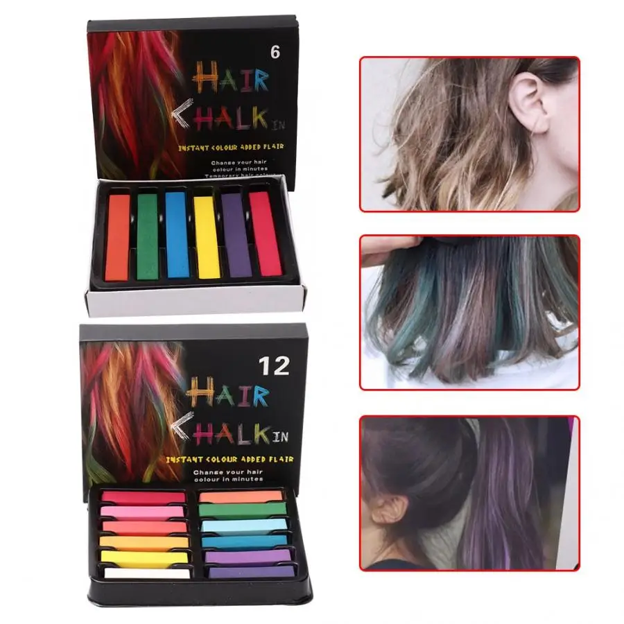 Одноразовая краска для волос Мел Временная Краска Пастельная красящая Палочка