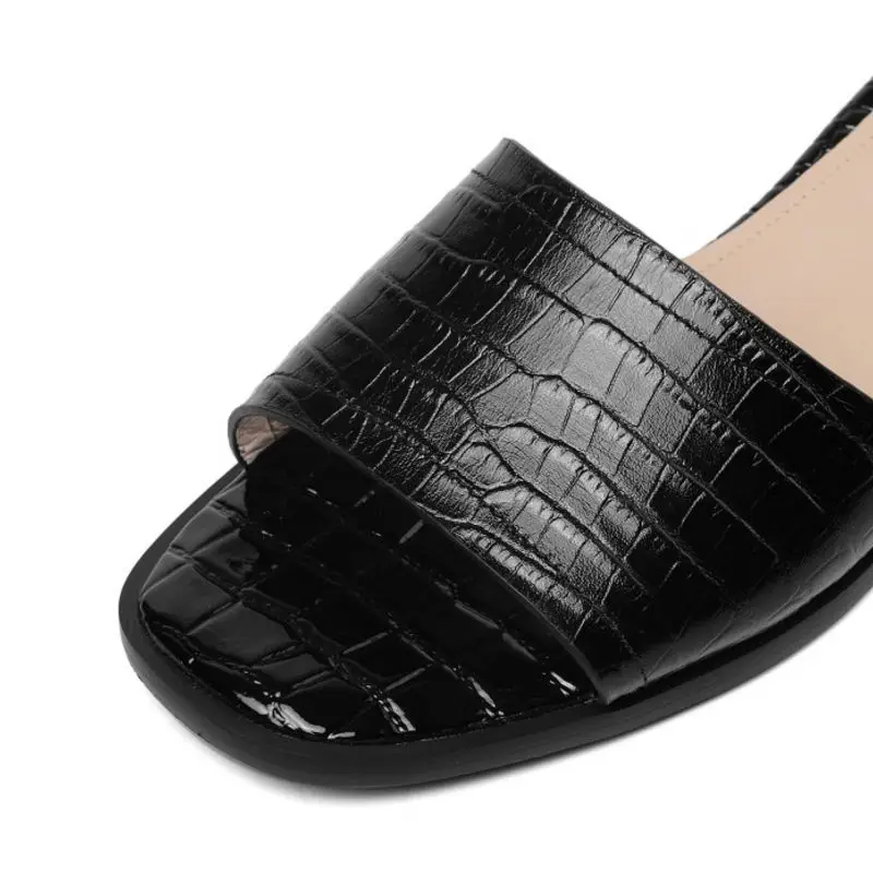TAOFFEN Daily Real Leather Women Outdoor Sandals Rivets Summer Beach Young Ladies Shoes Club Party Size 33-42 | Обувь