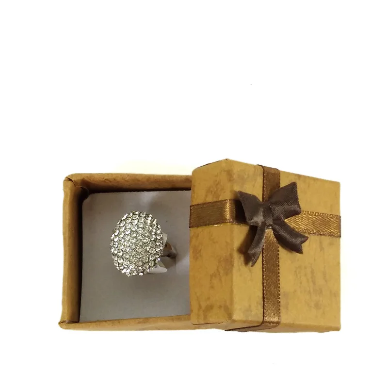 BROWN5X5CM Мода 19 цветов бумажная лента ожерелье серьги кольцо посылка Коробка Цветочный 4*3 см 5*5 см 5*8 см органайзер для хранения ювелирных изделий Подарочная коробка - Цвет: BROWN5X5CM
