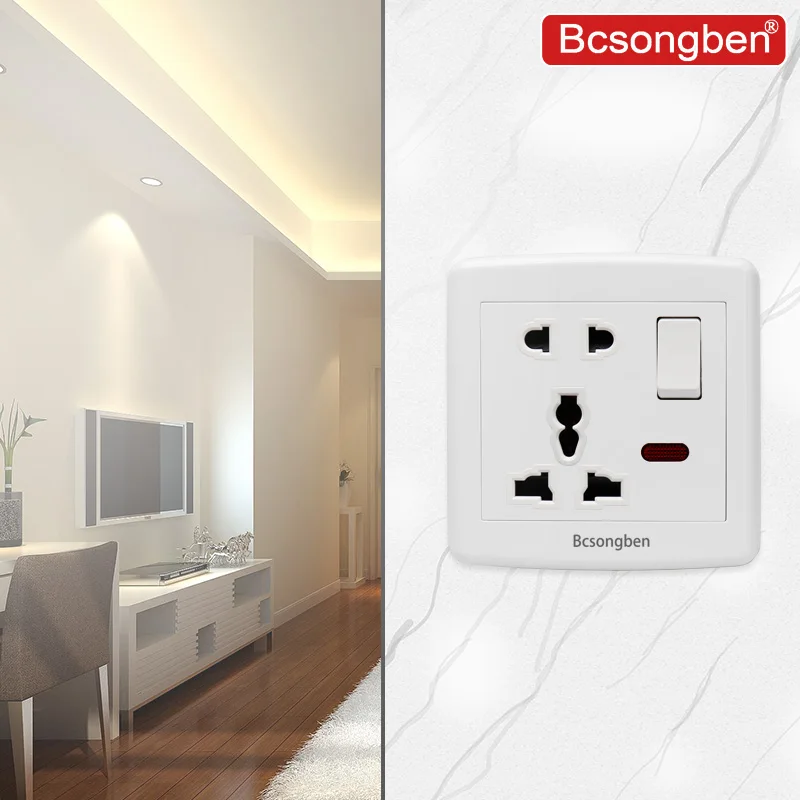 Bcsongben стандартный поп-переключатель настенный светильник розетка роскошный