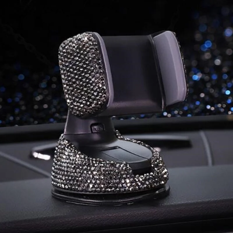 Car Phone Holder Автомобильный держатель для телефона Tongdaytech для IPhone X XS в автомобиле, Кристальное крепление на вентиляционное отверстие, без магнитной подставки для мобильного телефона, поддержка смартфона - Цвет: Car Phone Holder