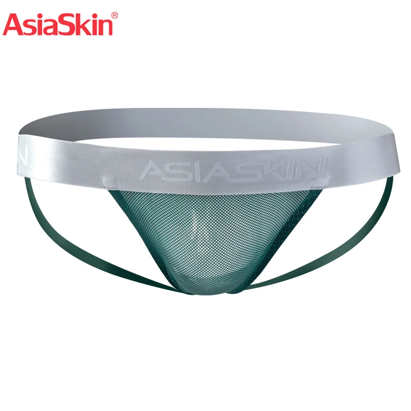 Нижнее белье AsiaSkin мужское бесшовное однотонные стринги пикантные G с мешочком из