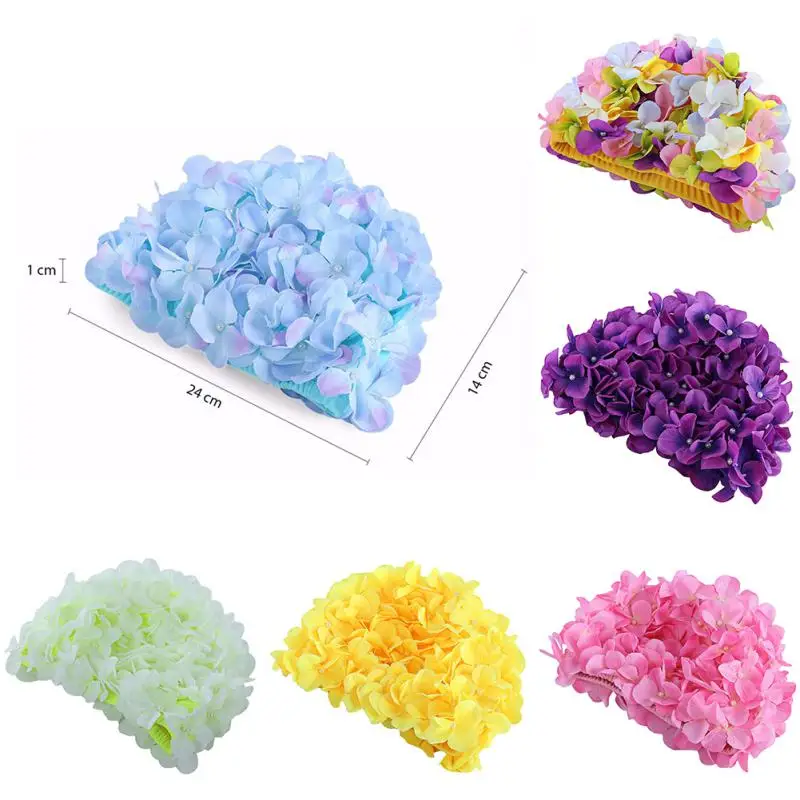 Шапочка с лепестками цветов нежная шапочка для плавания персонализированная