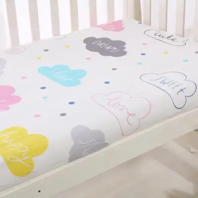 Простыня из хлопка детская кроватка/корзина/чехол для матраса популярные