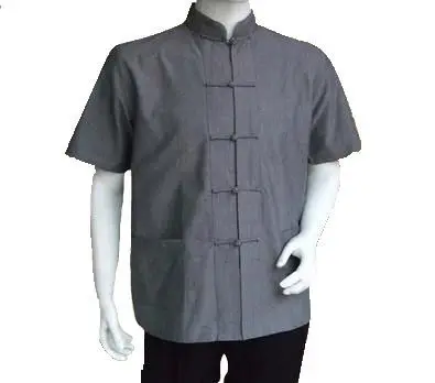 Костюм Тан мужской грубой из хлопка рубашка с коротким рукавом традиционная