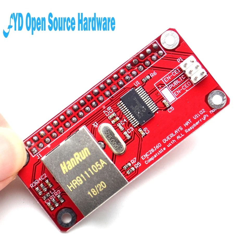 Сетевой адаптер Raspberry Pi Zero W ENC28J60 Ethernet модуль сетевого адаптера для RPI 0 1 шт. |