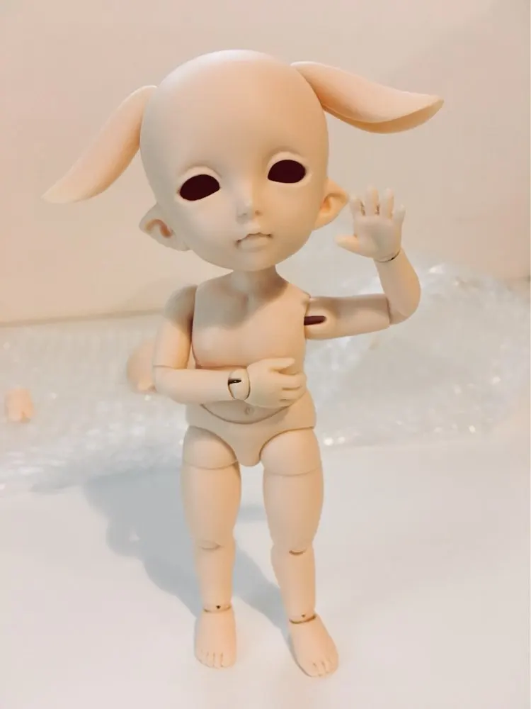 Бесплатная доставка. BJD кукла Rin базовые два лица и уши 1/8 с глазами|bjd pukifee|bjd rinbjd face