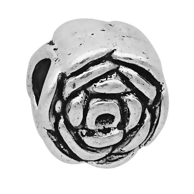 rose 45 стильных европейских серебряных сплавов бусинки с большими отверстиями подходят к оригиналу Pandora талисманы Браслет безделушка ювелирные изделия для женщин - Цвет: rose