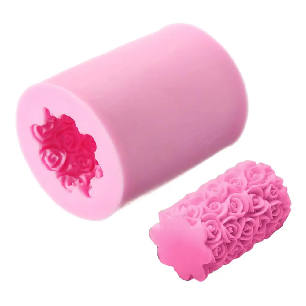 CC Свеча Плесень Роза цветок мыло силиконовая форма формы свеча сделай сам