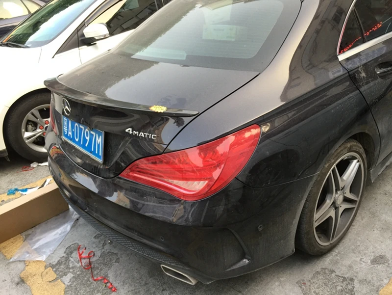 Углеродного волокна Mercedes CLA W117 AMG стиль Замена cf задний Багажник крыло спойлер для benz 2013+ CLA 180 CLA200 CLA 250