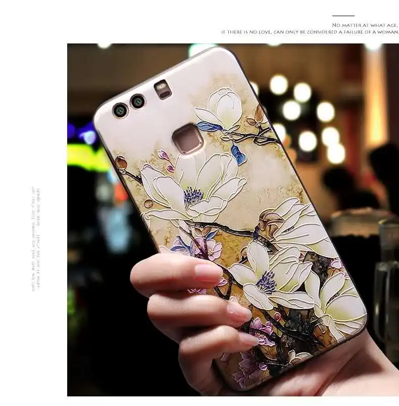 Для huawei p10 Lite чехол для huawei p8 p9 Lite чехол для huawei p10 Plus P9 Lite P8 Lite чехол черный чехол с цветами