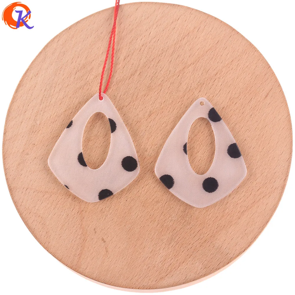 

Cordial Design 31*38mm 100Pcs Jewelry Accessories/DIY Earrings Making/Polka Dot Effect/Drop Shape/Hand Made/Earring Findings