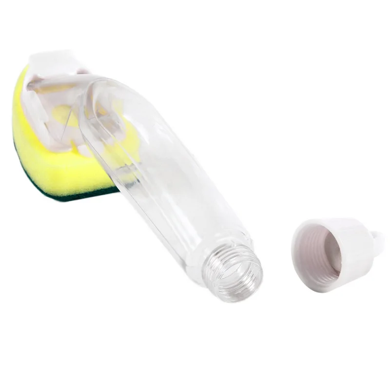 Творческий удобство Съемная головка губка для мытья Кисточки длинной ручкой