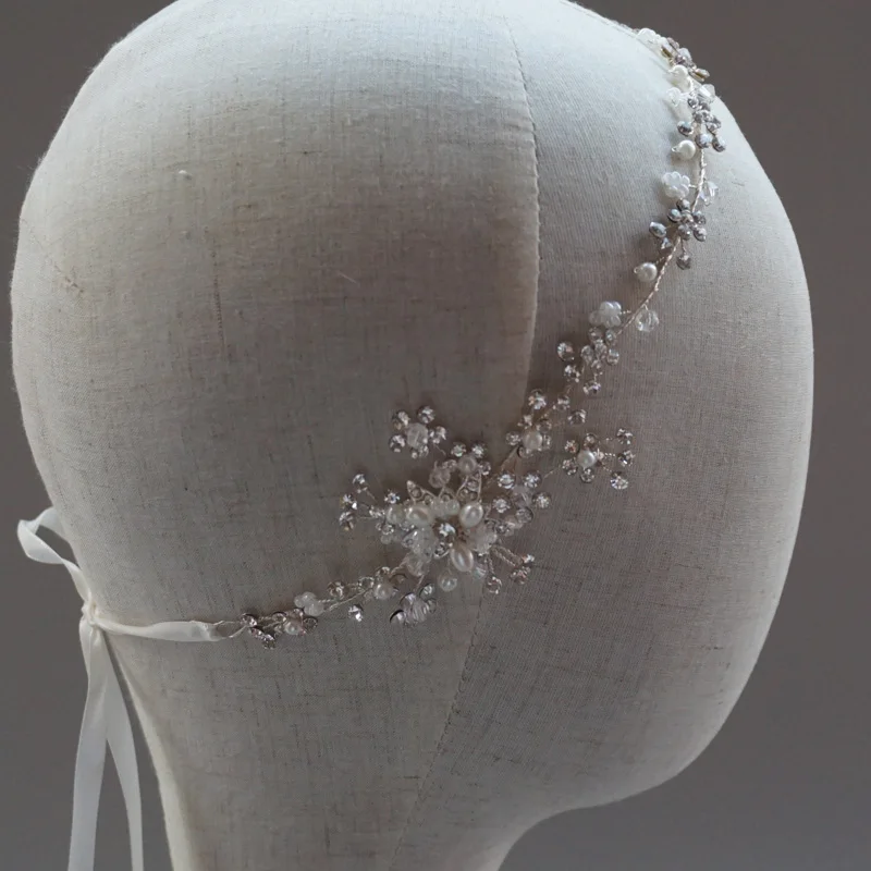 Стразы 1920-е Свадебная повязка с ореолом винтажный Вдохновленный камень