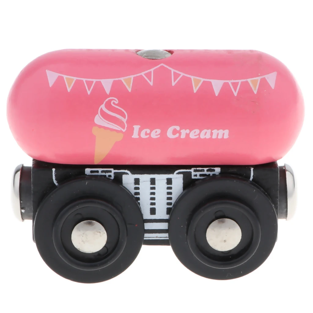 Деревянный магнитный поезд для игрушечного поезда железнодорожные строительные