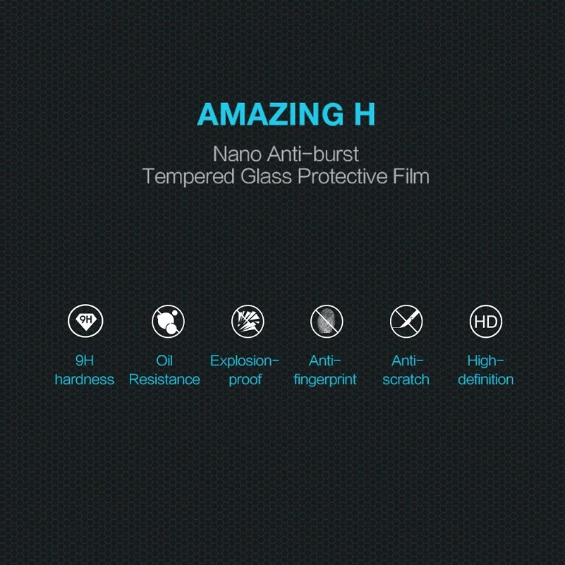 Для iPhone X/XS/XR/XS Max/8 Plus Защитное стекло NILLKIN Amazing H/H+ PRO 9H 2.5D Arc 0,3 мм закаленное защитное стекло