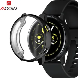 Мягкий защитный чехол для Samsung Galaxy Watch Active, тонкий ТПУ чехол с полным покрытием, защитный чехол, рамка, аксессуары для бампера