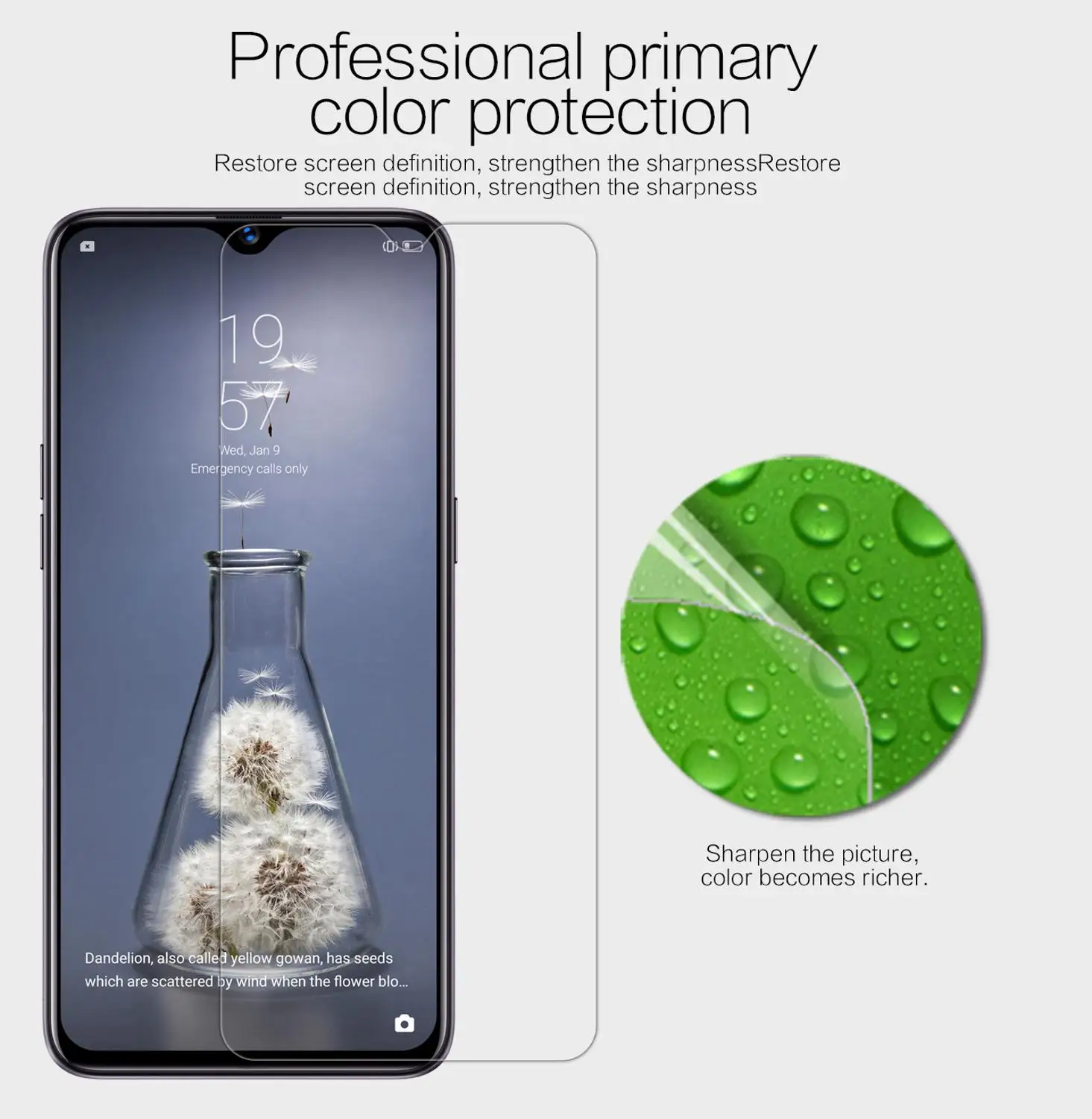 2 шт./лот OPPO Realme X Lite Защитная пленка для экрана NILLKIN кристально прозрачная или