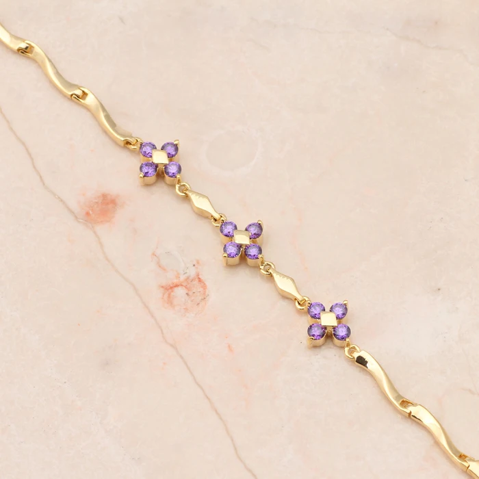 Дизайнерские Новое поступление хит продаж Сияющий Циркон цвета желтого золота