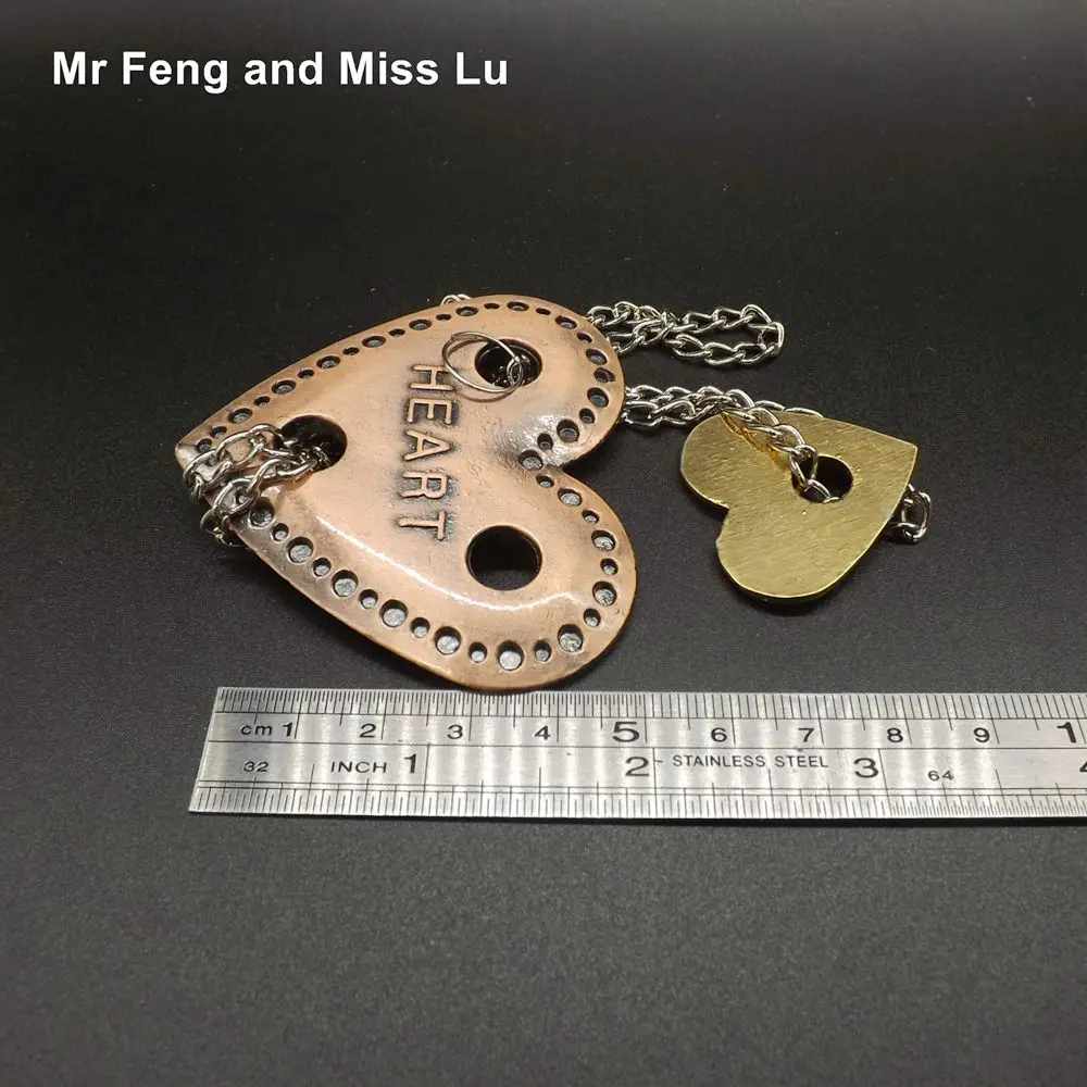 Таинственный замок игрушка в виде сердца литая металлическая головоломка