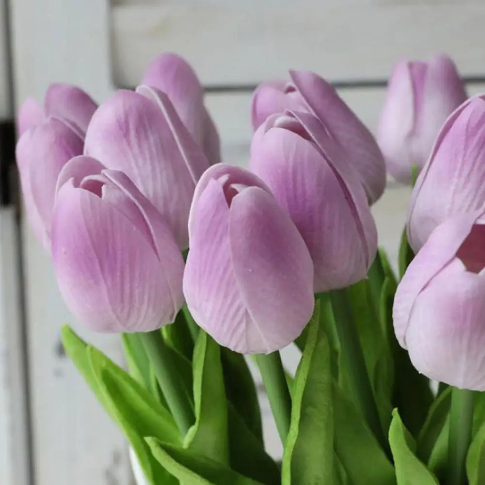 1 шт. ПУ тюльпаны Искусственные цветы Настоящее касание искусственное para decora мини