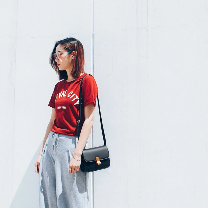 2017 Винтаж для женщин курьерские сумки классический ящик кожа небольшой площади