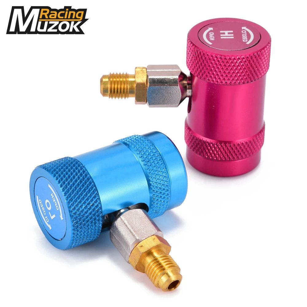 1 пара R1234yf быстроразъемные адаптеры регулируемые 1/4 &quotмужской порт фитинги для