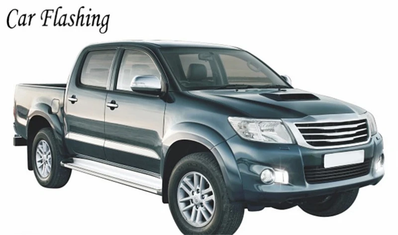 Автомобильный мигающий 2 шт. для Toyota Hilux Vigo 2012 2013 светодиодный DRL дневные ходовые огни дневной свет супер яркая лампа автомобильный Стайлинг авто