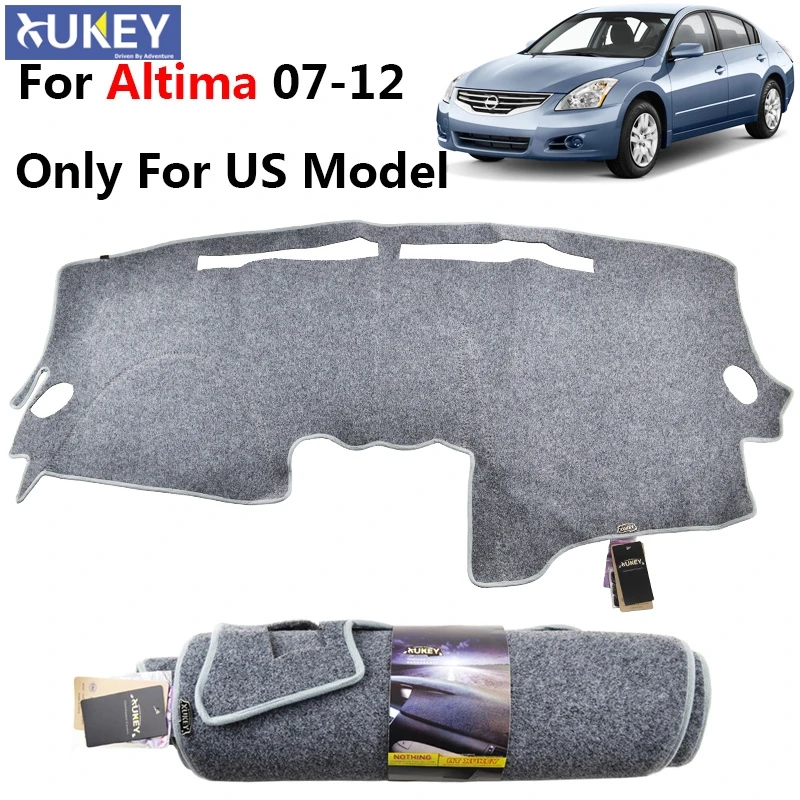 Подходит для Nissan Altima 2007 2008 2009 2010 2011 2012 коврик для приборной панели ковровое покрытие светло-серый
