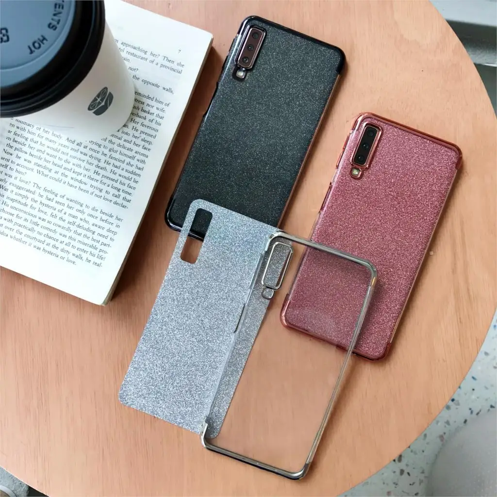 Glitter Silicone TPU Case For Samsung A50 Cover Bling M10 M20 M30 A10 A20 A30 A70 A6 A7 A8 J4 J6 2018 S10 S10E S9 Plus |