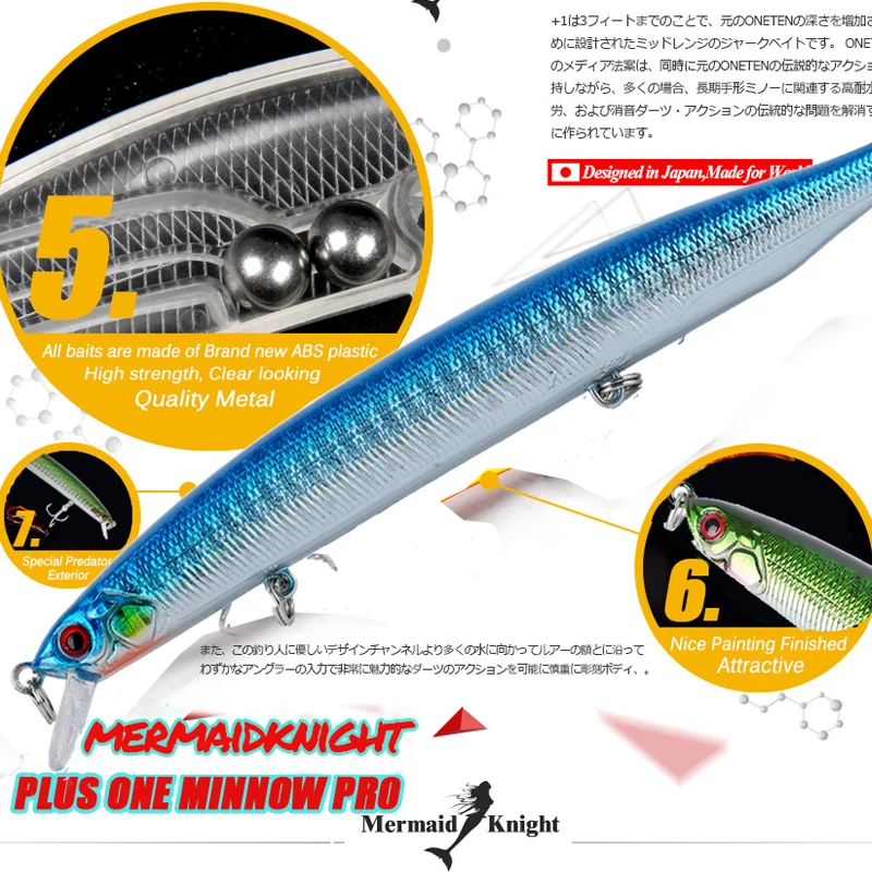 Розничная продажа рыболовные приманки MermaidKnight качественные гольяны разных