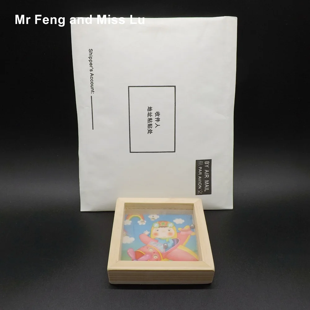 Забавная развивающая игрушка с изображением космонавта деревянная лабиринт