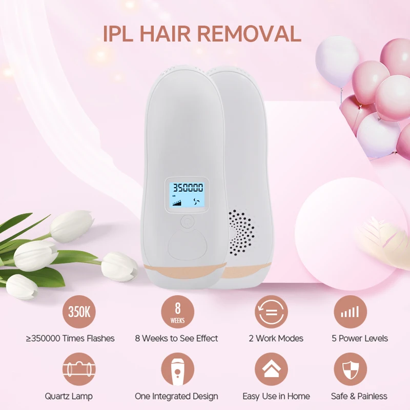 Лазерное Удаление волос IPL 350000 вспышек Эпилятор с ЖК дисплеем постоянный триммер
