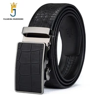 fajarina quality mens cowhide crackle pattern genuine leather automatic blue belts mens 3 5cm width belts for men n17fj133