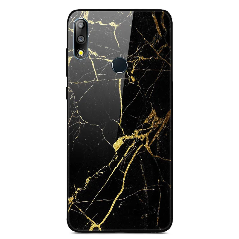 17 Чехол из закаленного стекла для Asus Zenfone Max Pro M2 ZB631KL, Мягкий бампер с принтом, чехол для Asus ZB631KL, стеклянный чехол с изображением животных и цветов - Цвет: 17