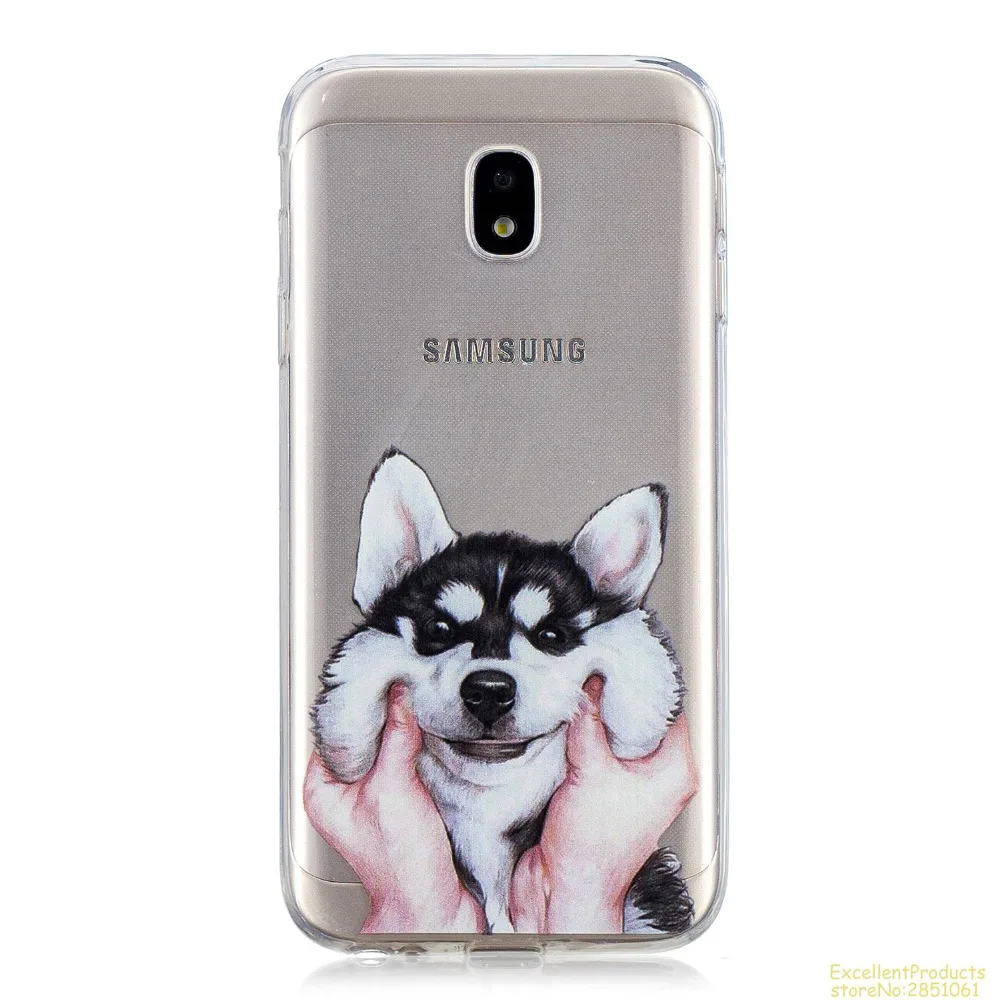 Силиконовый чехол для телефона samsung J3 2017 J330 fundas hoesje Красивый Веселый мультяшный