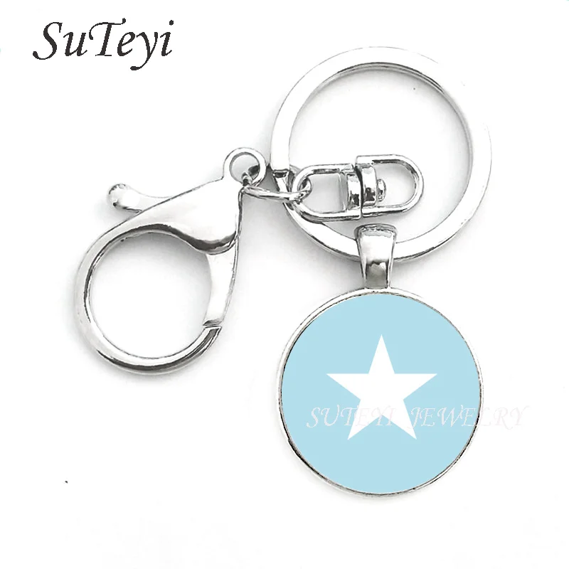 Модный брелок в форме квадрата для мужчин и женщин виде национального флага мира