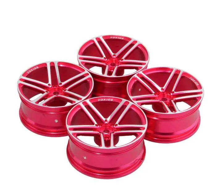 Бесплатная доставка 4 шт. 1/10 RC Дрифт автомобиль алюминиевый сплав колесные втулки