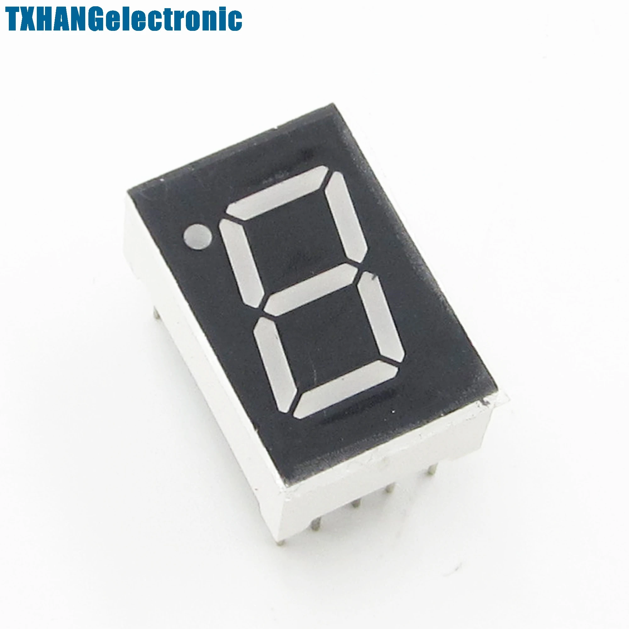 10 шт. 7-сегментный синий светодиодный дисплей 0 56 дюйма однозначный общий анод |