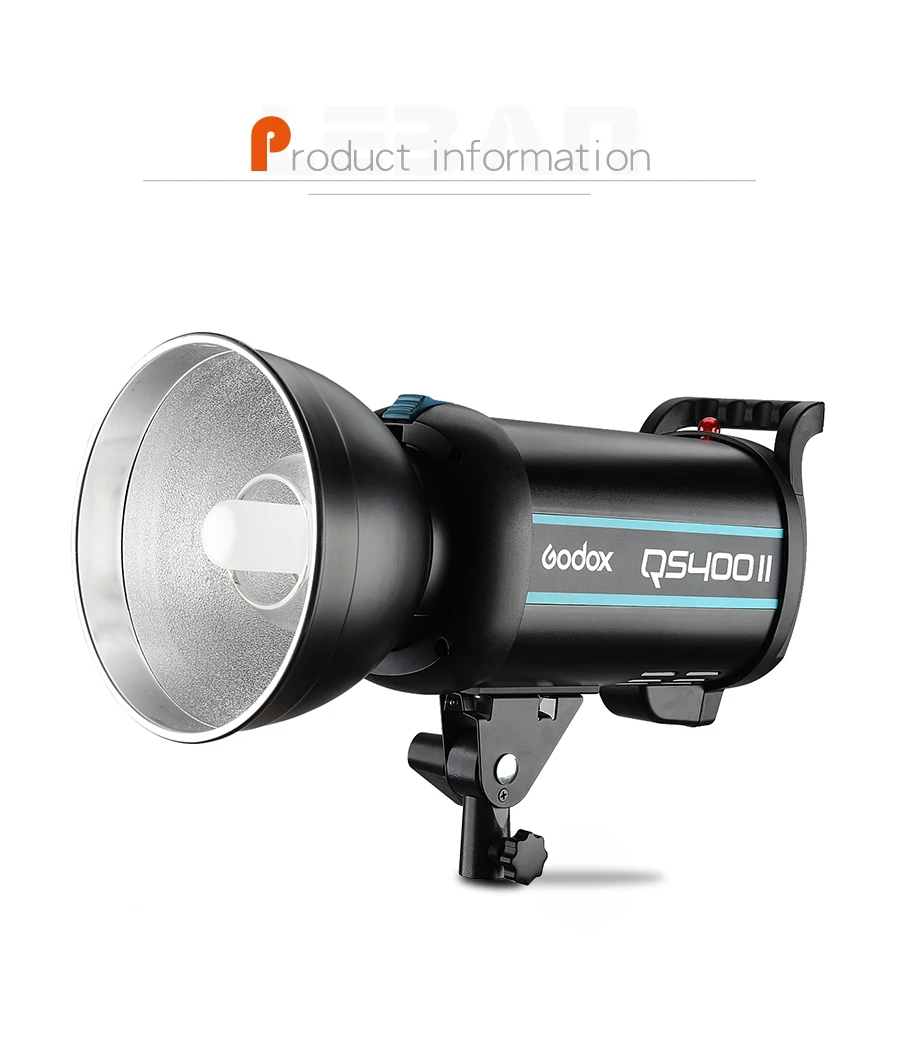 Godox QS400II 400 Вт студийная вспышка стробоскоп свет студия монолайт для любителей или профессиональных фотостудий фотографов