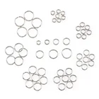 Металлические пусковые кольца 3-10 мм, 8 г, высококачественные соединительные кольца серебристого цвета из нержавеющей стали для самостоятельного изготовления ювелирных украшений