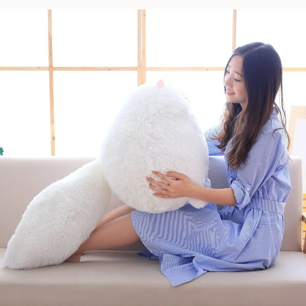 30 50 см милый длинный хвост персидская кошка Плюшевая Игрушка имитация жира