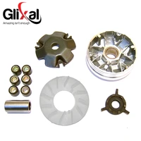 glixal gy6 49cc 50cc chinese scooter moped variator kit front clutch drive pulley with roller weights 139qmb 139qma taotao sunl