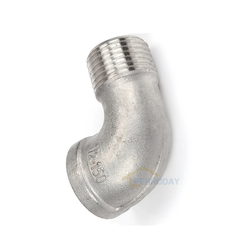 1/2&quot NPT STREET ELBOW 304 STAINLESS STEEL HOME BREWING Homebrew Hardware Pump fitting 90 DEGREE | Bar Accessories
