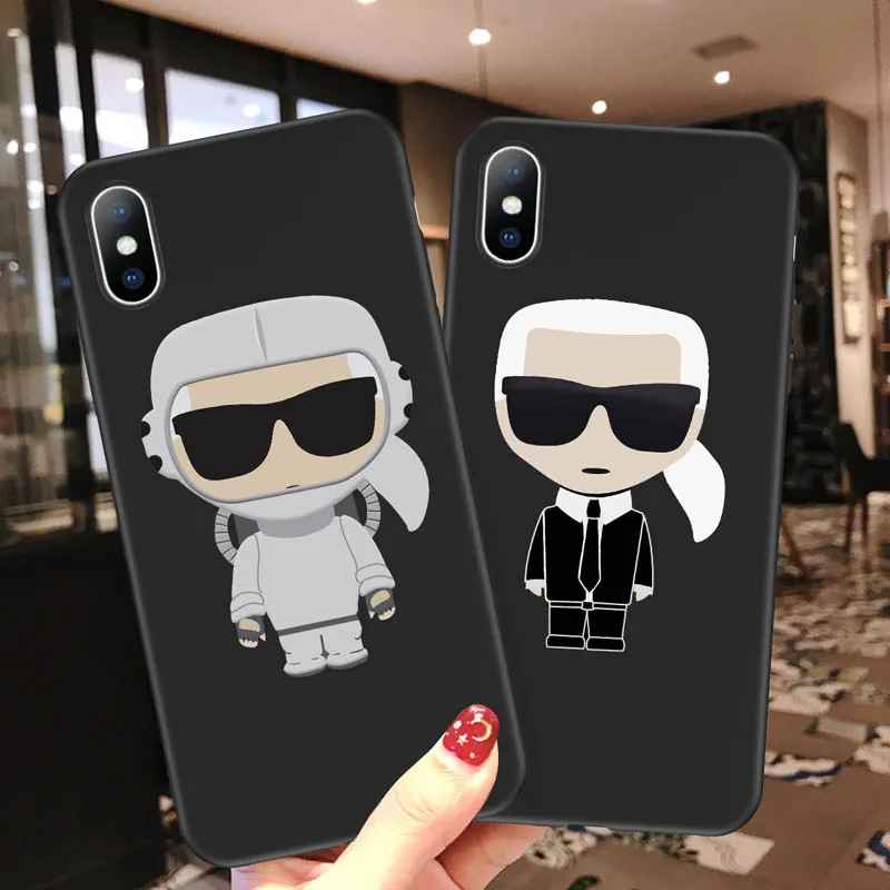 Чехлы Ottwn с мультяшным буквенным принтом для iPhone X XR Xs Max, мягкий Ультратонкий чехол из ТПУ для iPhone 6 6 S 7 8 Plus 5 5S SE
