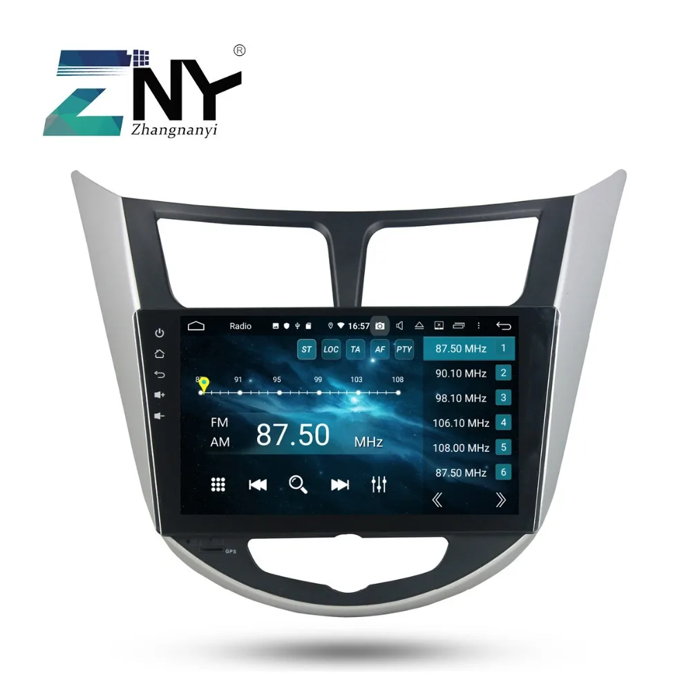 9 &quotips 2 Din Android 0 автомобильный стерео для Hyundai Solaris Verna Accent I25 компактное минирадио